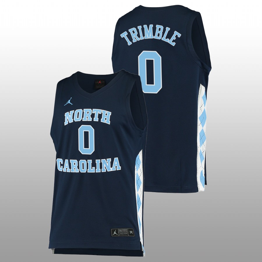 men north carolina tar heels seth trimble 2022 college basketball navy jersey