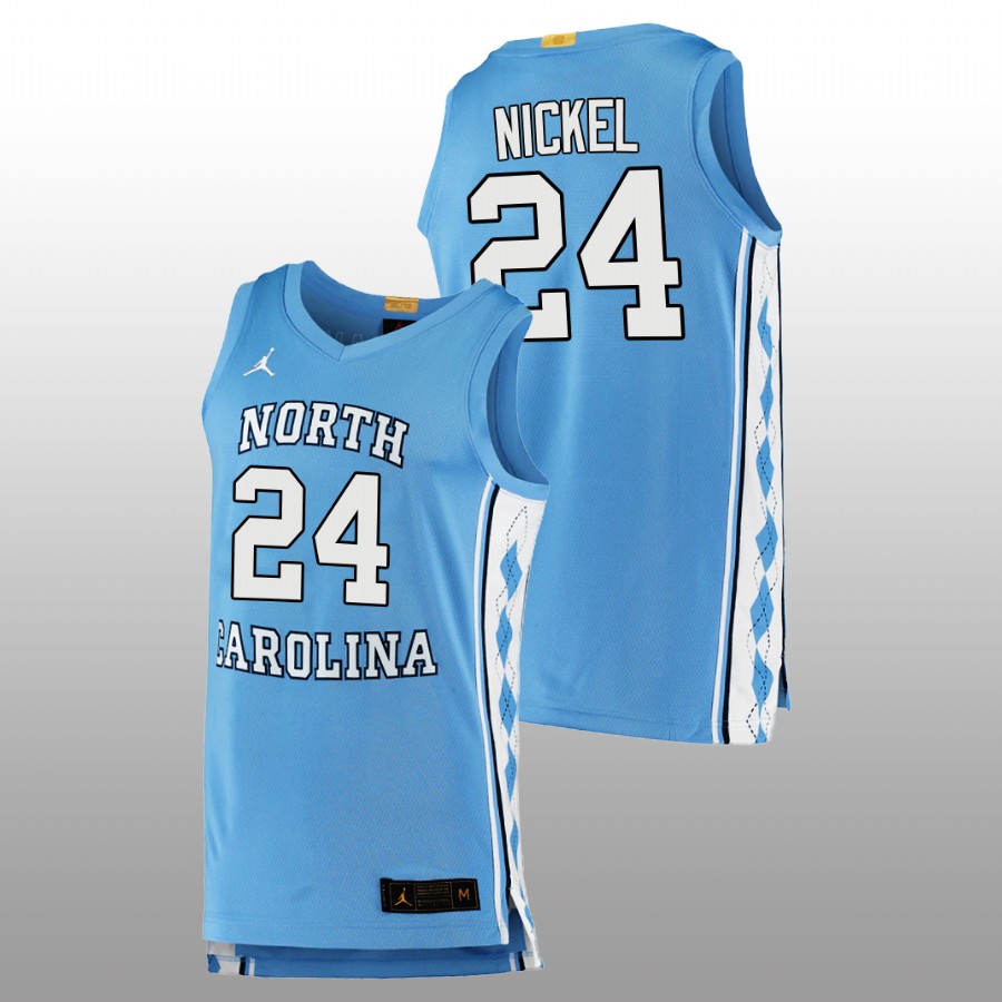 men north carolina tar heels tyler nickel 2022 college basketball blue jersey