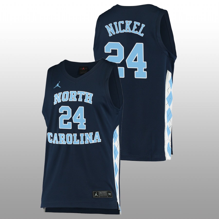 men north carolina tar heels tyler nickel 2022 college basketball navy jersey