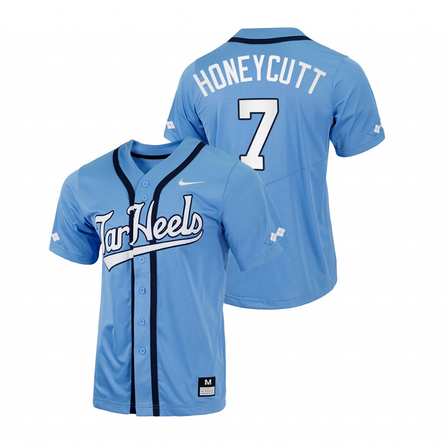 men north carolina tar heels vance honeycutt blue college baseball jersey