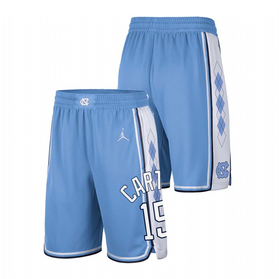 men north carolina tar heels vince carter alumni college basketball blue shorts