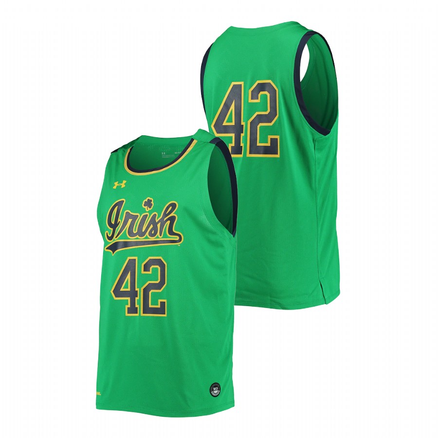 men notre dame fighting irish college basketball green jersey
