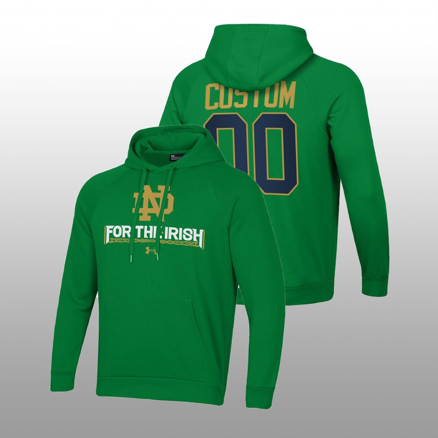 men notre dame fighting irish custom all day green for the irish hoodie