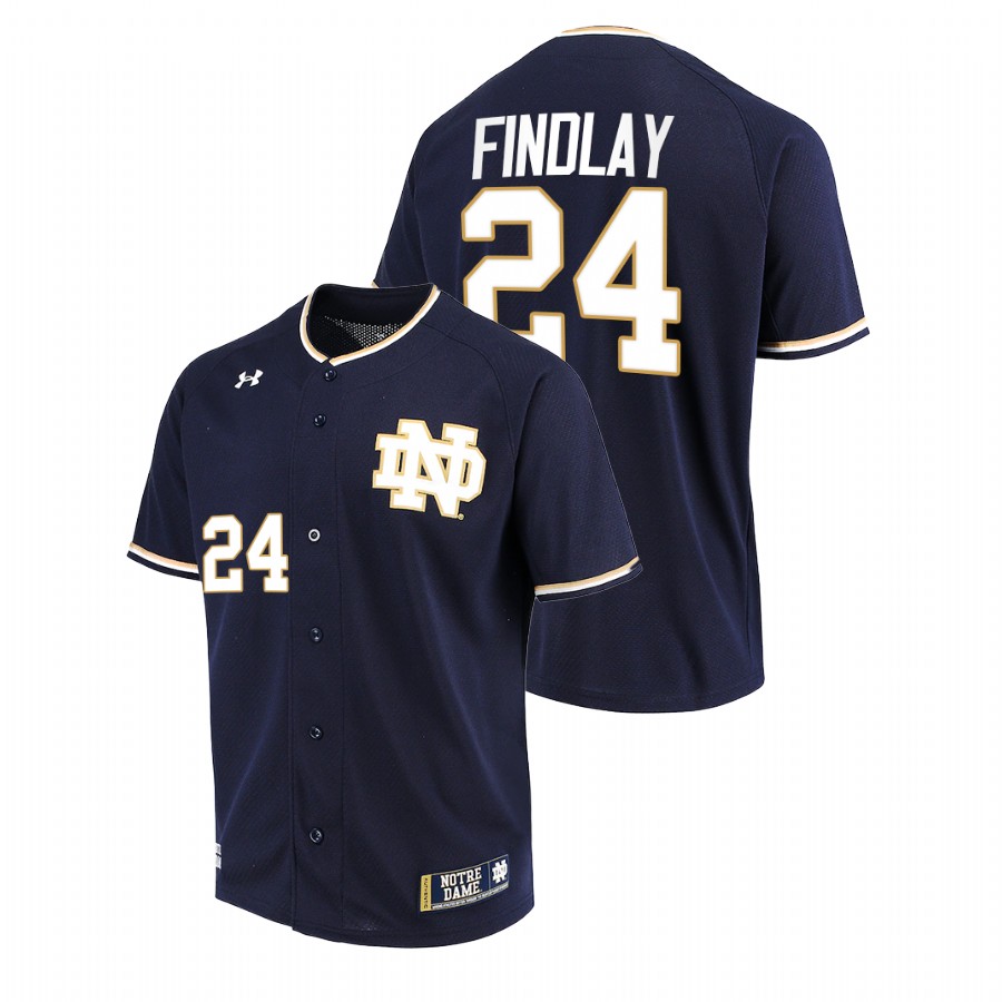 men notre dame fighting irish jack findlay navy college baseball jersey