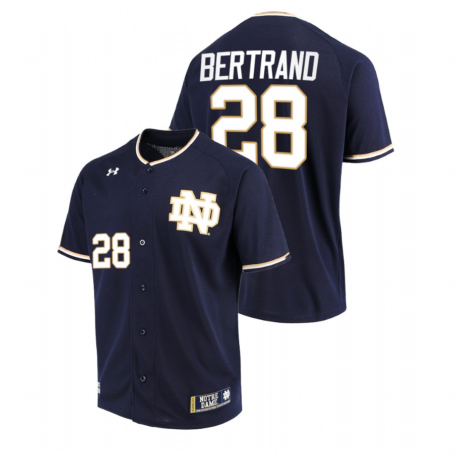 men notre dame fighting irish john m bertrand navy college baseball jersey