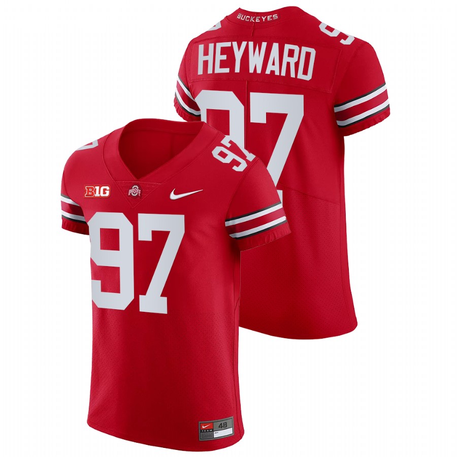men ohio state buckeyes cameron heyward nfl elite college football all scarlet jersey