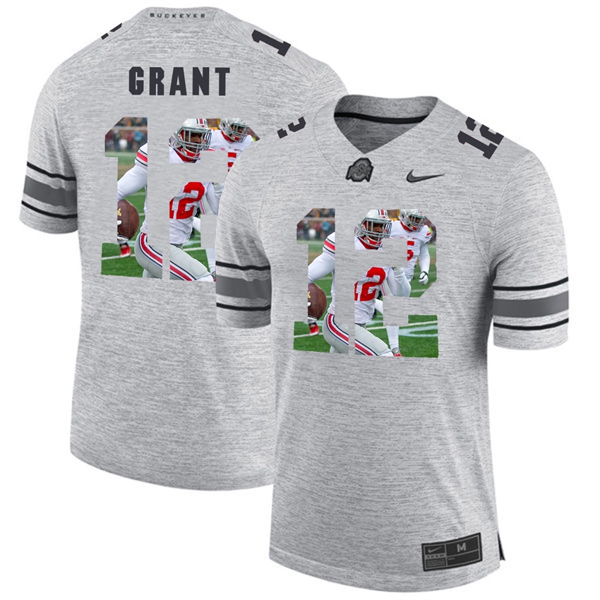 men ohio state buckeyes gray doran grant college football jersey