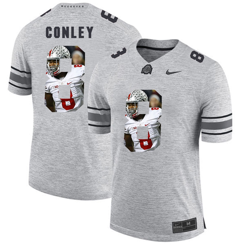 men ohio state buckeyes gray gareon conley college football jersey