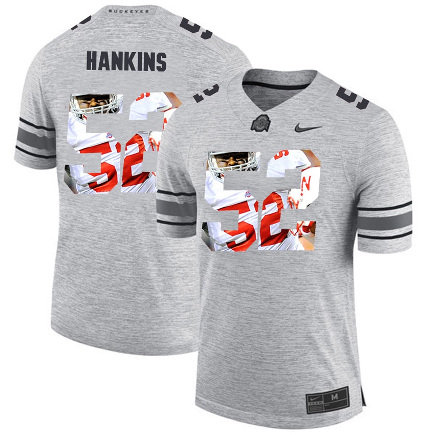 men ohio state buckeyes gray johnathan hankins college football jersey