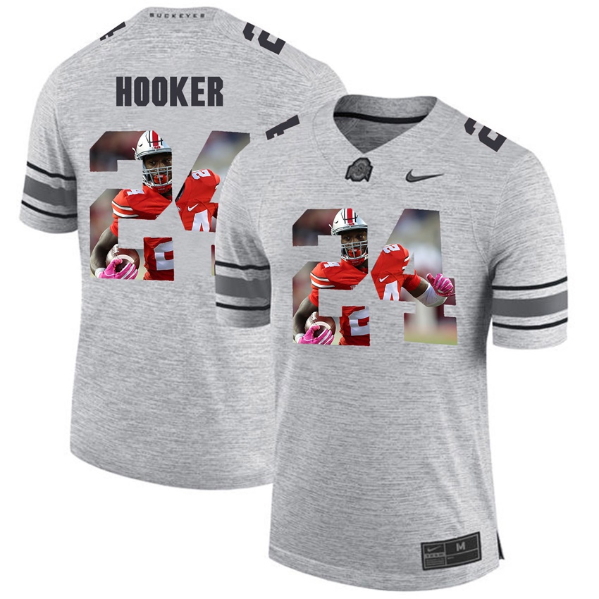 men ohio state buckeyes gray malik hooker college football jersey