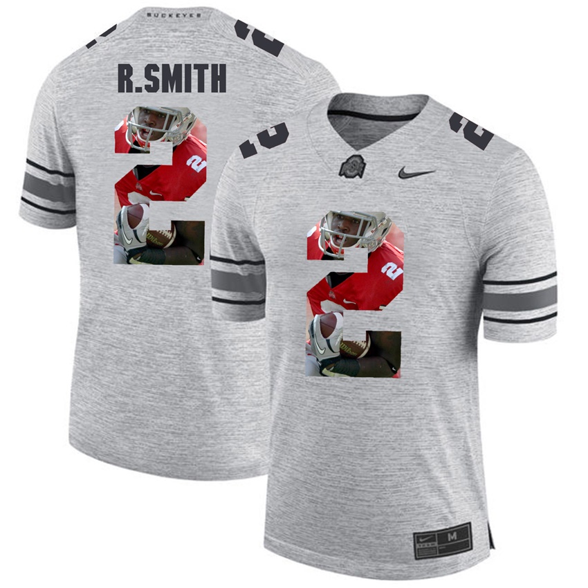 men ohio state buckeyes gray rod smith college football jersey