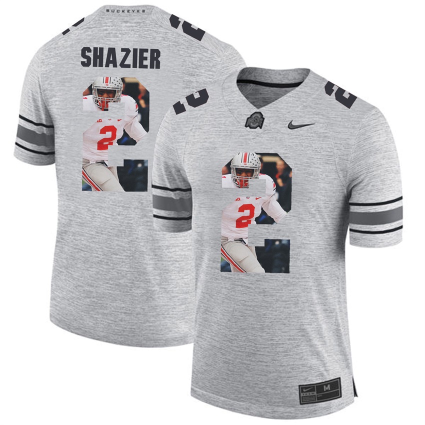 men ohio state buckeyes gray ryan shazier college football jersey