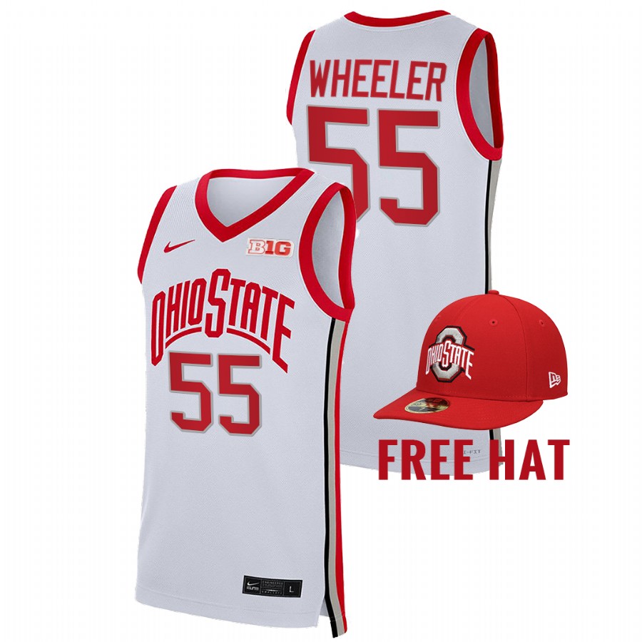 men ohio state buckeyes jamari wheeler 2021 22 free hat college basketball wheeler jersey