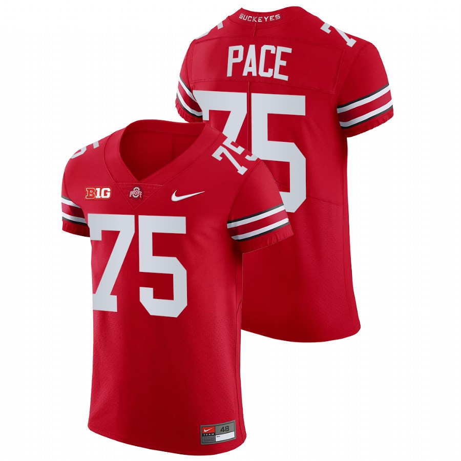 men ohio state buckeyes orlando pace nfl elite college football all scarlet jersey