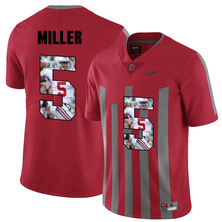 men ohio state buckeyes red braxton miller college football jersey