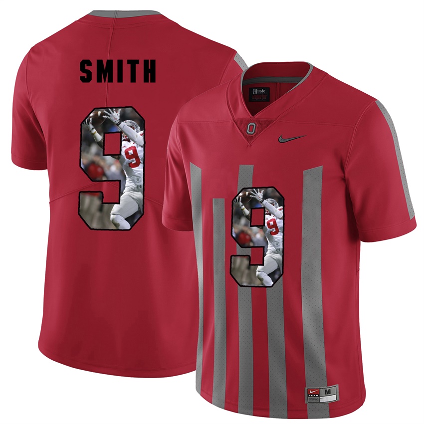 men ohio state buckeyes red devin smith college football jersey