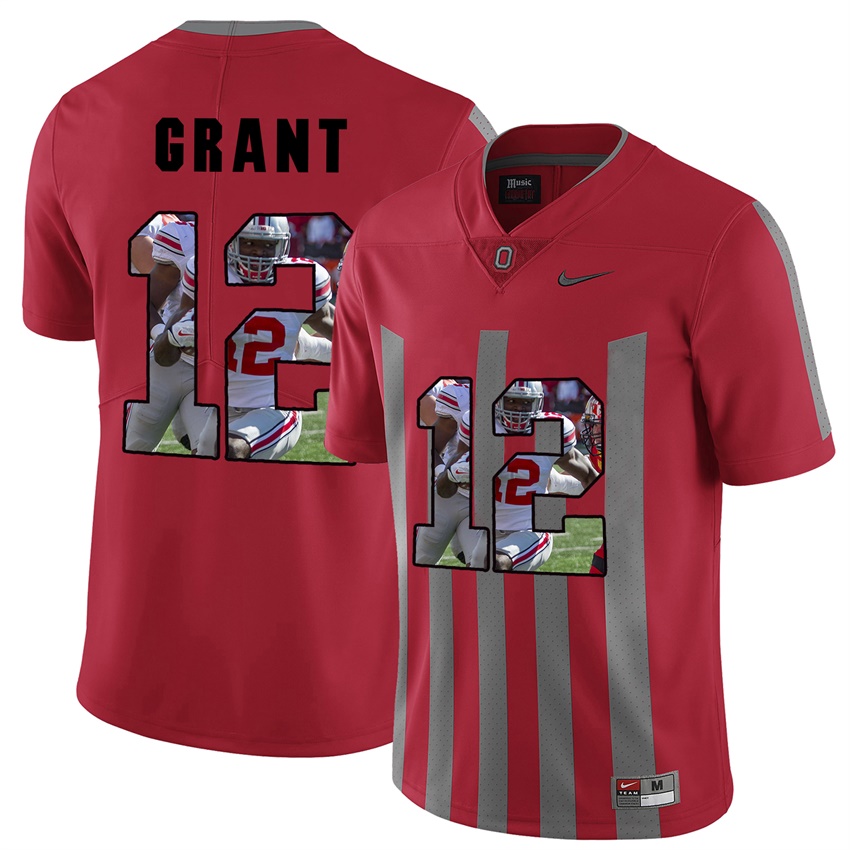 men ohio state buckeyes red doran grant college football jersey