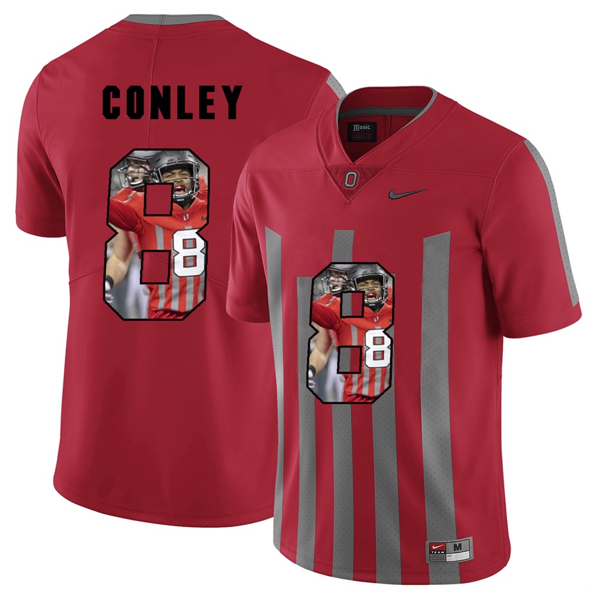 men ohio state buckeyes red gareon conley college football jersey