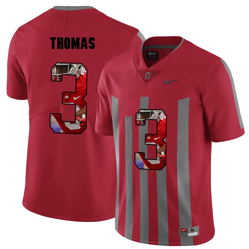 men ohio state buckeyes red michael thomas college football jersey
