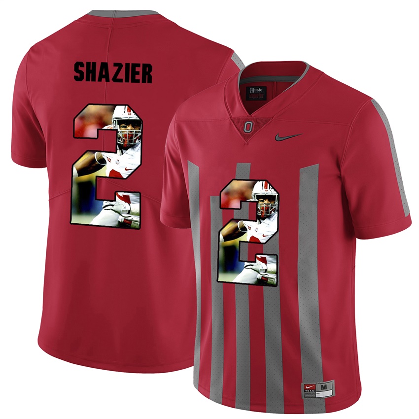 men ohio state buckeyes red ryan shazier college football jersey