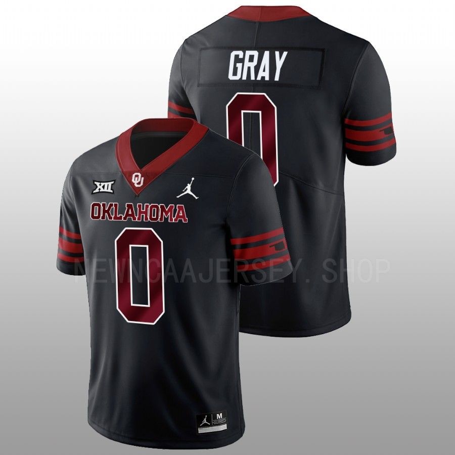 men oklahoma sooners eric gray 2022 23 alternate football unity anthracite jersey
