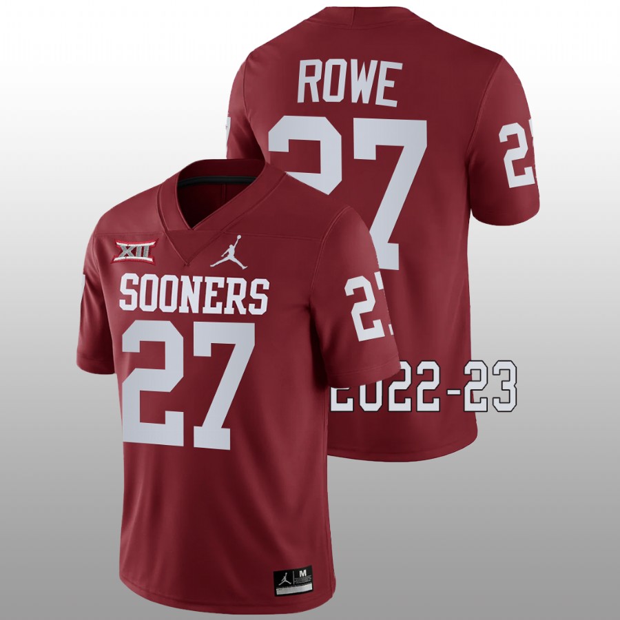 men oklahoma sooners gavin sawchuk 2022 23 game college football crimson jersey