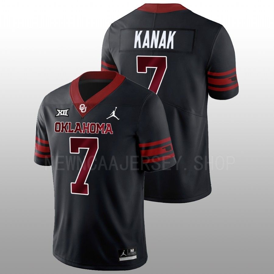 men oklahoma sooners jaren kanak 2022 23 alternate football unity anthracite jersey