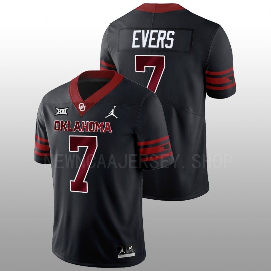 men oklahoma sooners nick evers 2022 23 alternate football unity anthracite jersey
