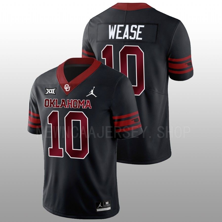men oklahoma sooners theo wease 2022 23 alternate football unity anthracite jersey