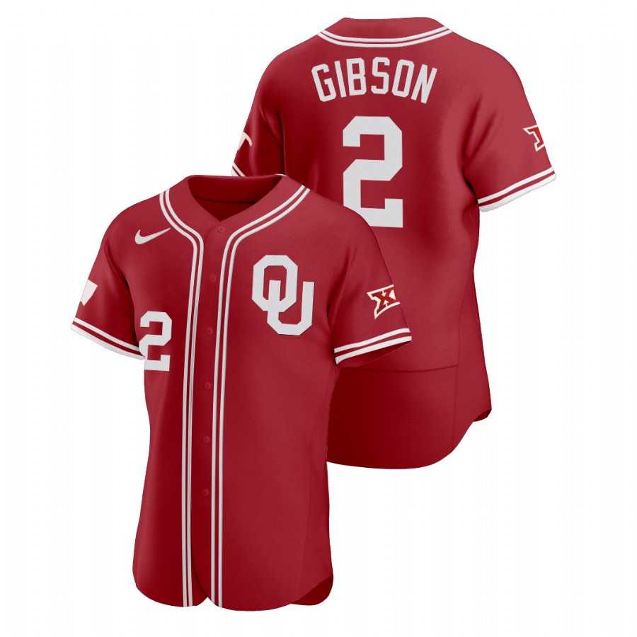 men oklahoma sooners umoja gibson red vapor prime college baseball jersey