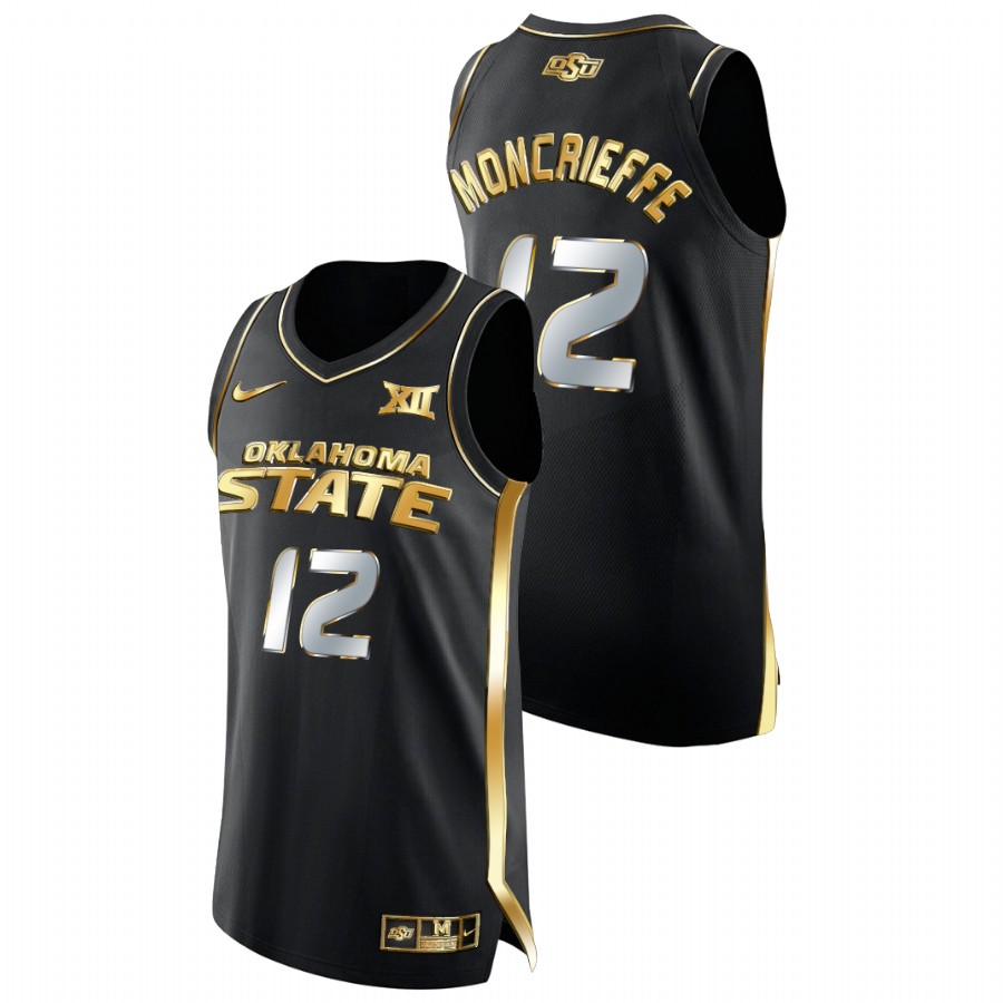 men oklahoma state cowboys matthew alexander moncrieffe college basketball golden edition black jersey
