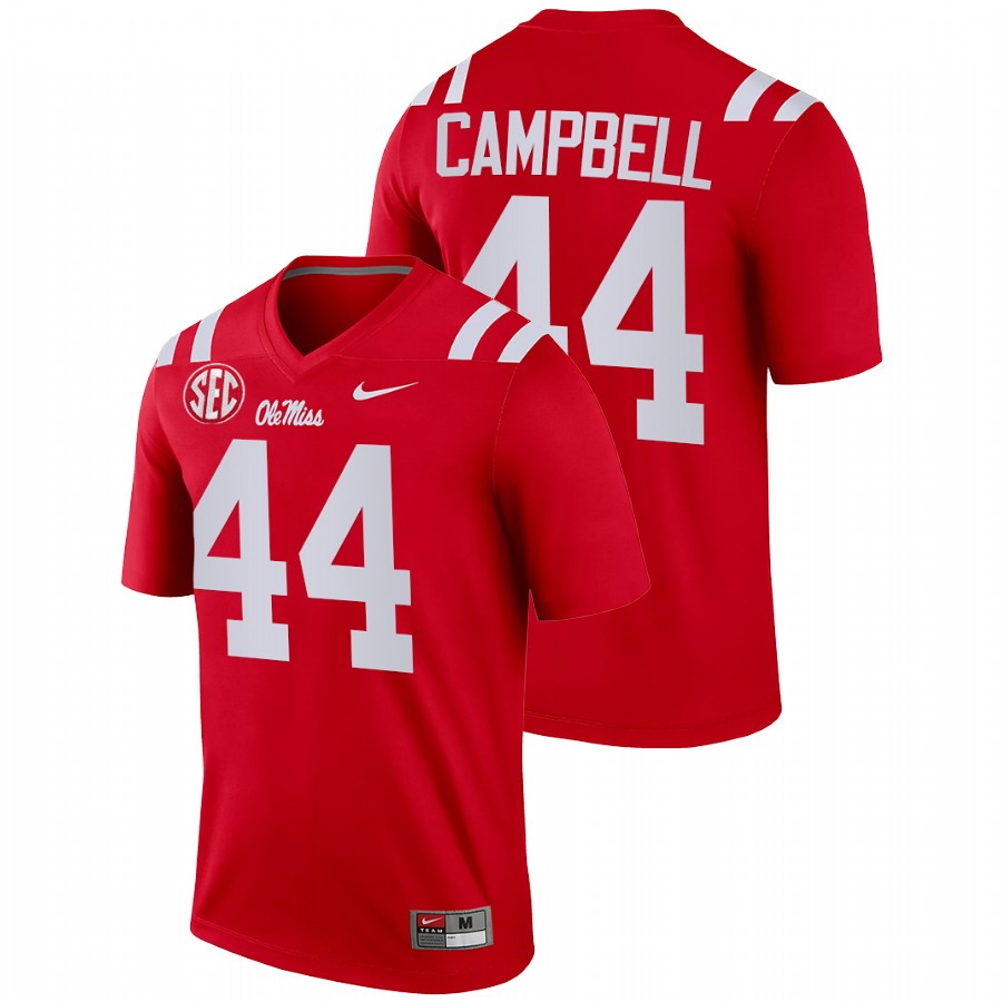 men ole miss rebels chance campbell 2021 22 legend college football red jersey