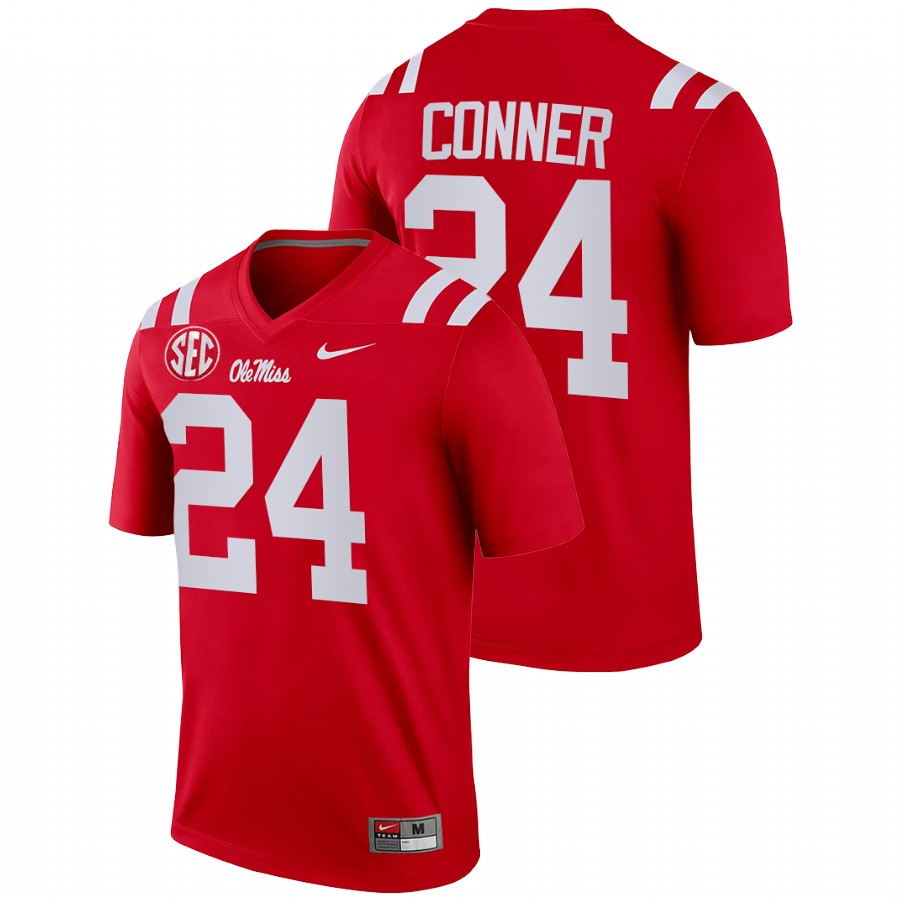 men ole miss rebels snoop conner 2021 22 legend college football red jersey