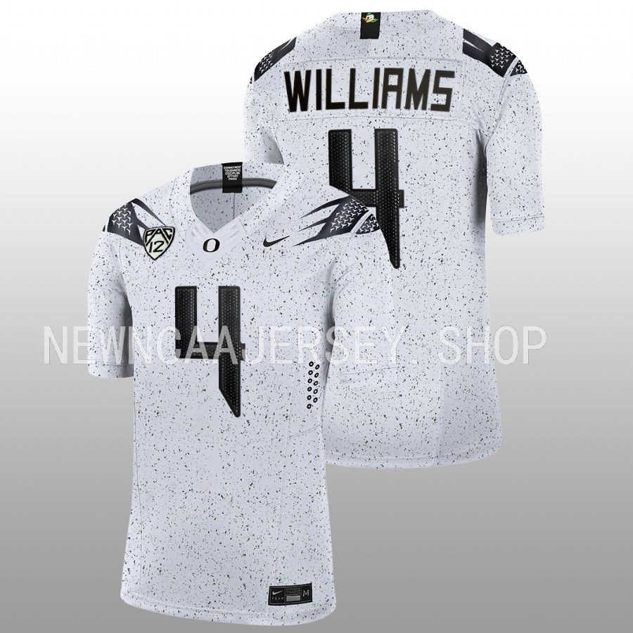 men oregon ducks bennett williams 2022 23 limited football eggshell white jersey
