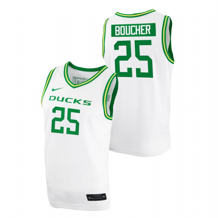 men oregon ducks chris boucher home college basketball white jersey