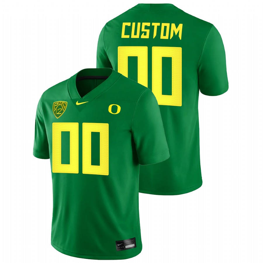 men oregon ducks custom 2021 22 game college football green jersey