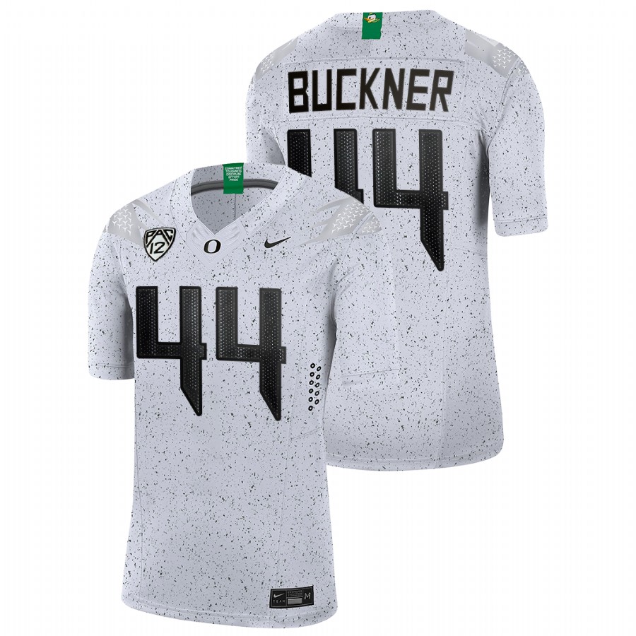 men oregon ducks deforest buckner 2021 22 limited football eggshell white jersey