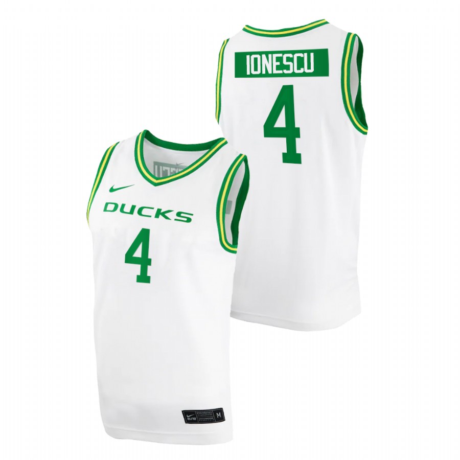 men oregon ducks eddy ionescu 2020 21 replica college basketball white jersey