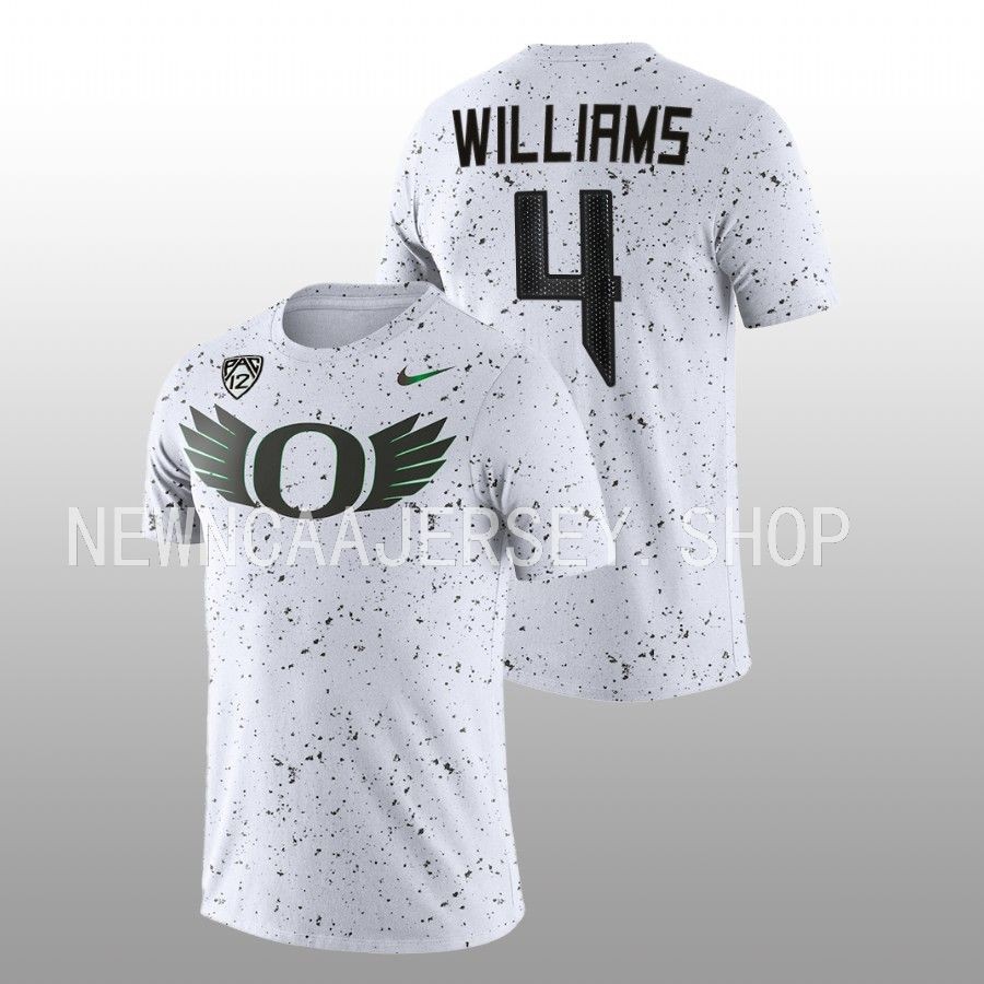 men oregon ducks eggshell football bennett williams white t shirt