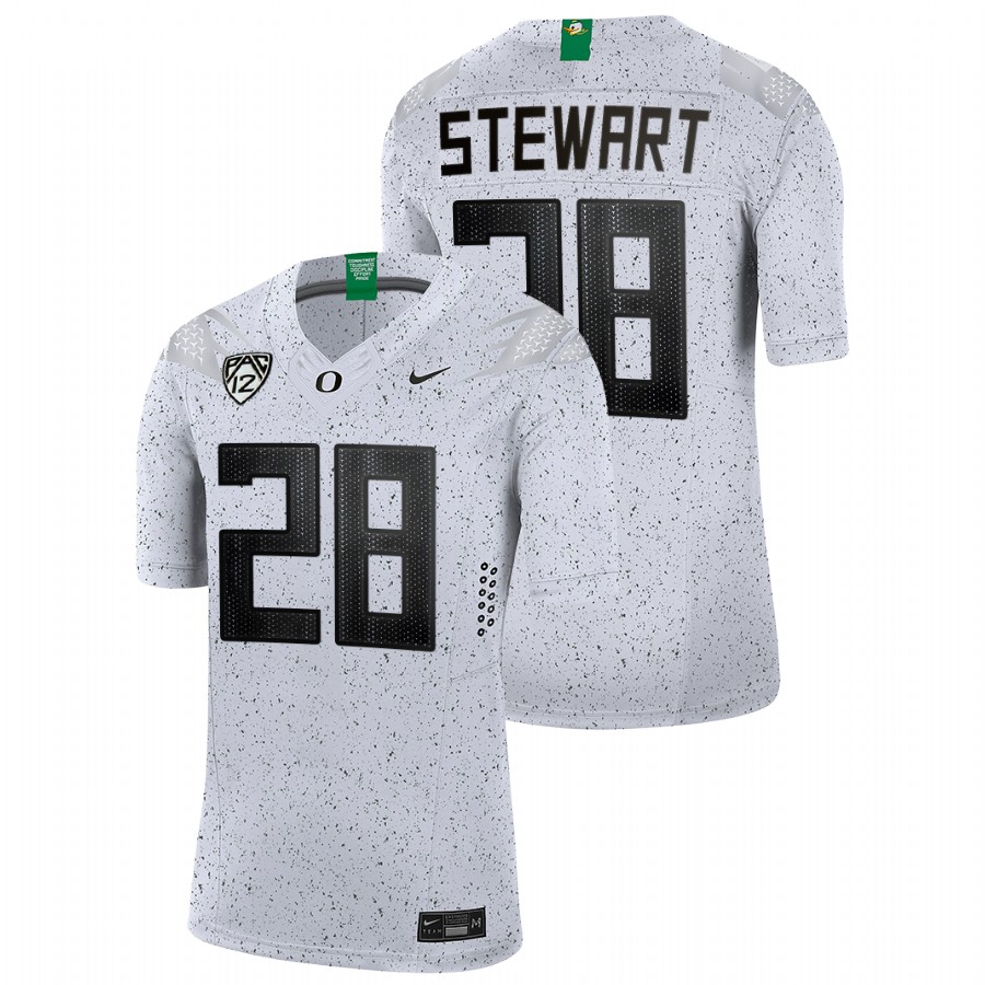 men oregon ducks jonathan stewart 2021 22 limited football eggshell white jersey