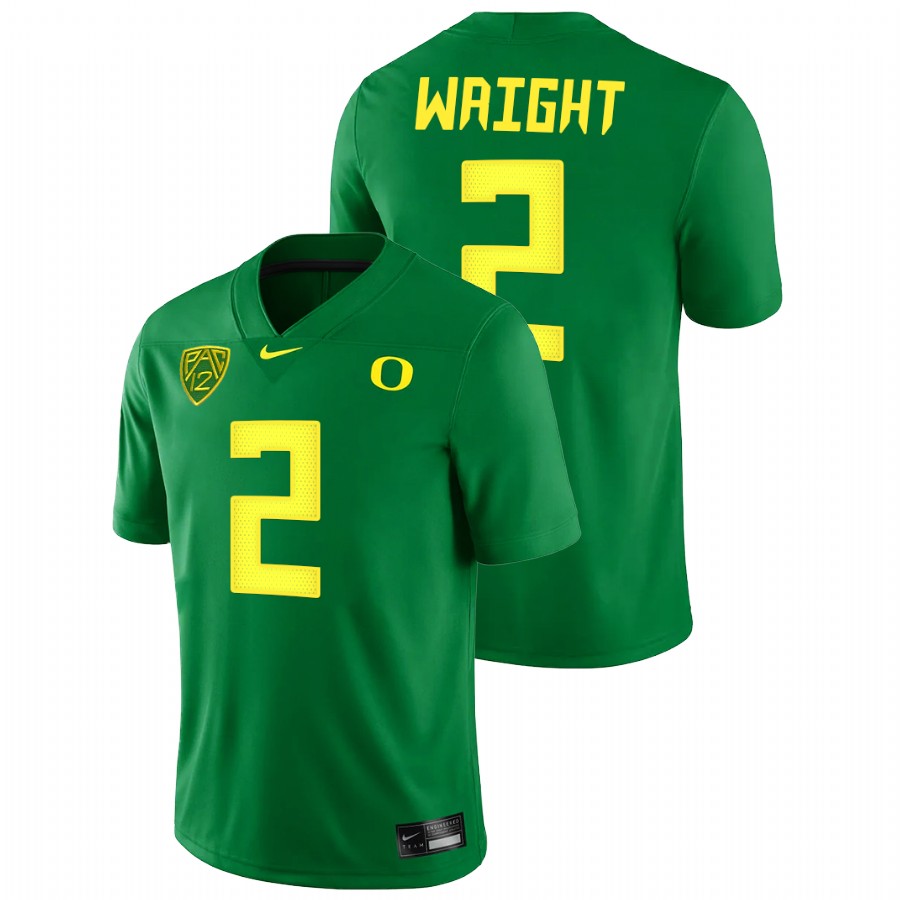 men oregon ducks mykael wright 2021 22 game college football green jersey