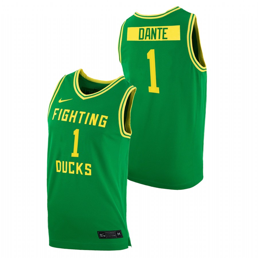 men oregon ducks n'faly dante 2020 21 replica college basketball green jersey