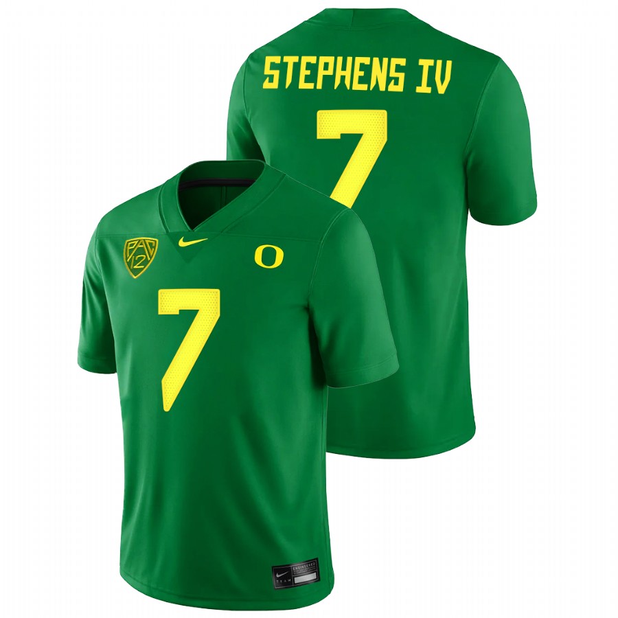 men oregon ducks steve stephens iv 2021 22 game college football green jersey