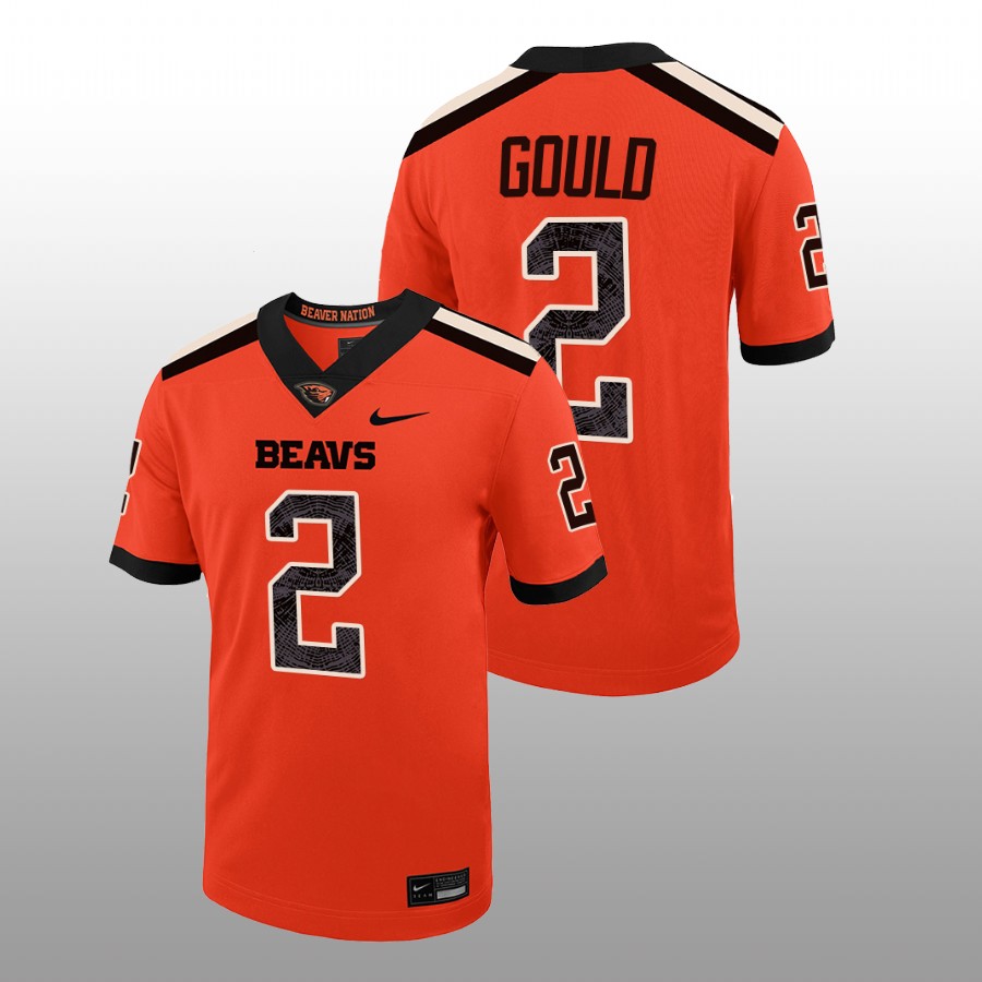 men oregon state beavers anthony gould college football orange jersey