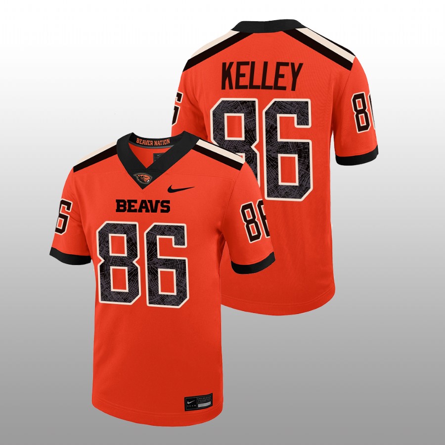 men oregon state beavers malik kelley college football orange jersey
