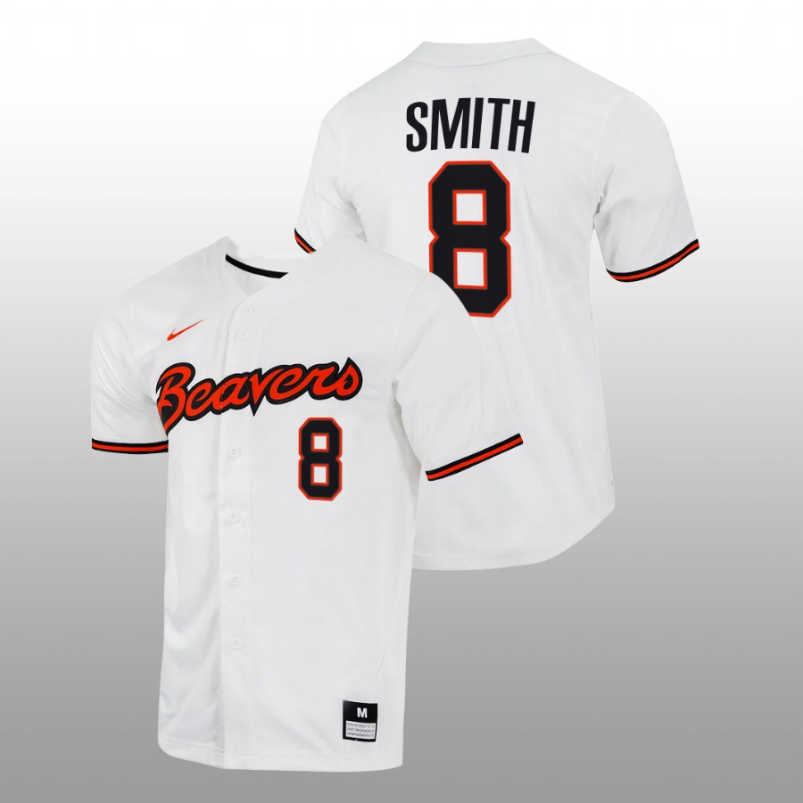 men-oregon-state-beavers-tanner-smith-white-college-baseball-full-button-jersey