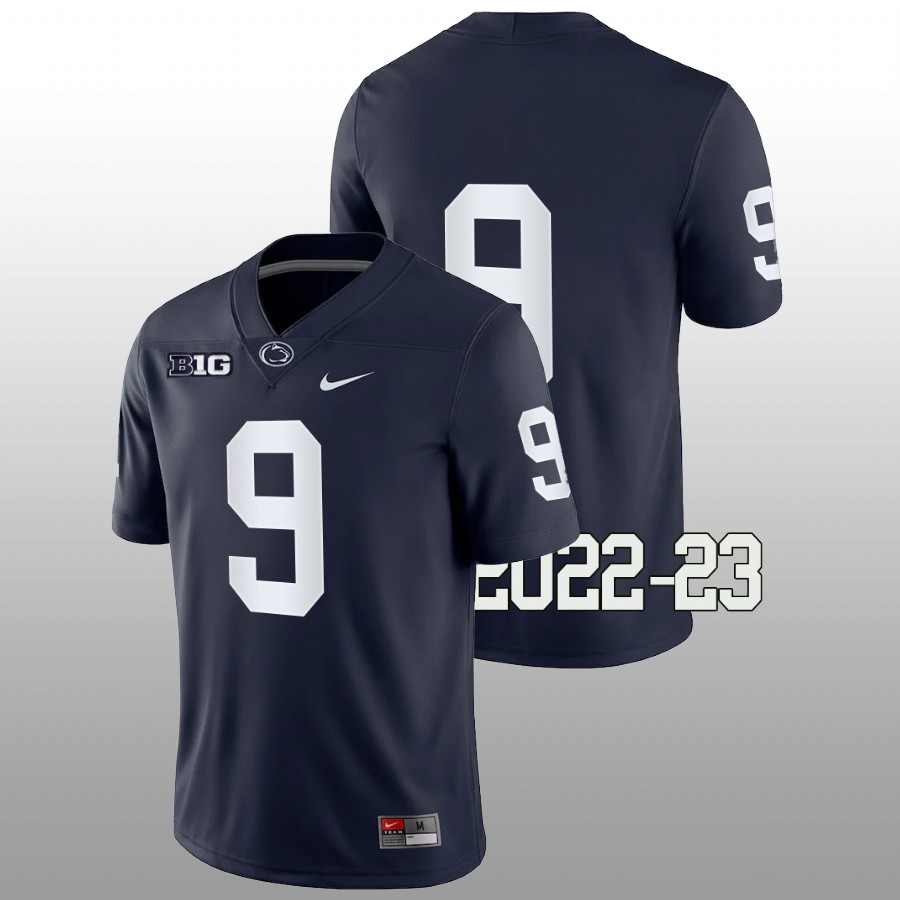 men-penn-state-nittany-lions-beau-pribula-2022-23-game-college-football-navy-jersey