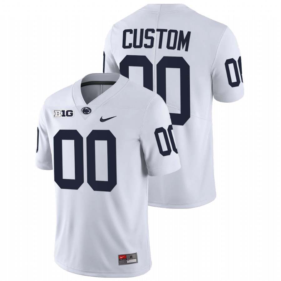 men penn state nittany lions custom white college football limited jersey 0a