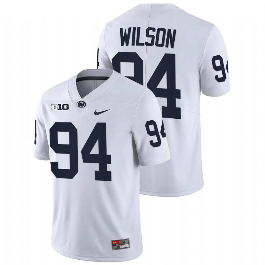 men penn state nittany lions jake wilson 2022 limited college football white jersey