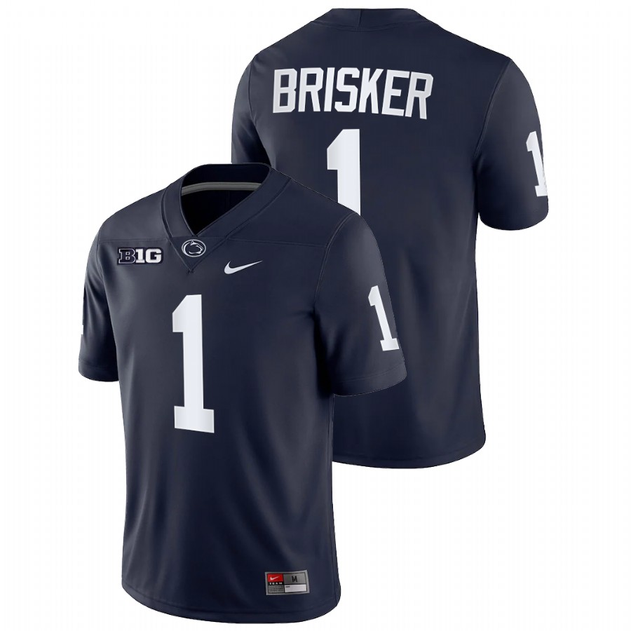 men penn state nittany lions jaquan brisker navy college football game jersey